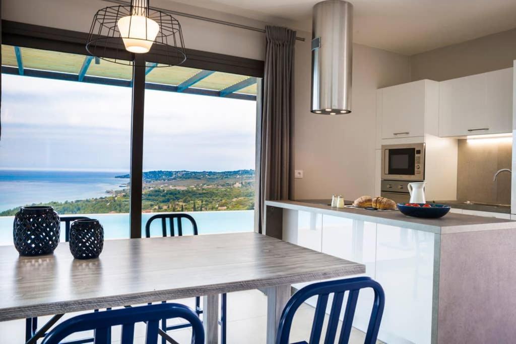 New Villa Blue With Private Pool At Trapezaki Livathos  Exterior photo