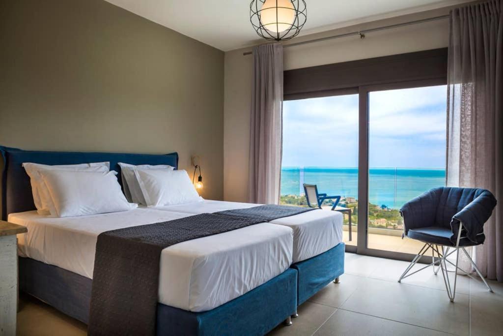 New Villa Blue With Private Pool At Trapezaki Livathos  Exterior photo